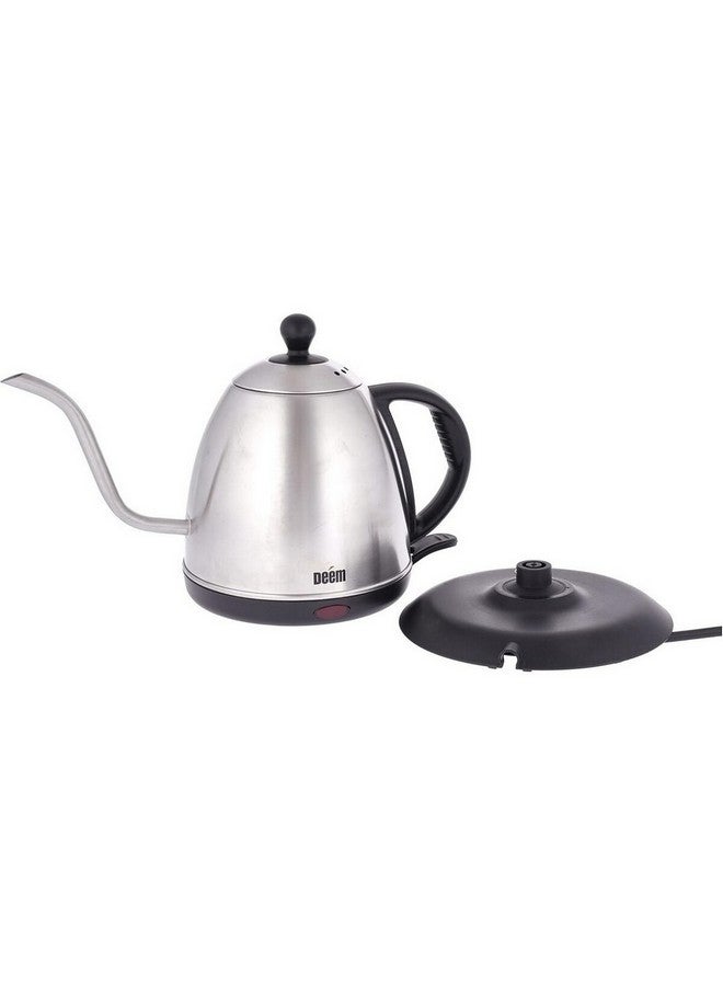 ديم غلاية كهربائية بالتنقيط للقهوة مع منظم حرارة فضي وأسود 1 لتر AD-EPKT-1510A - Image 3