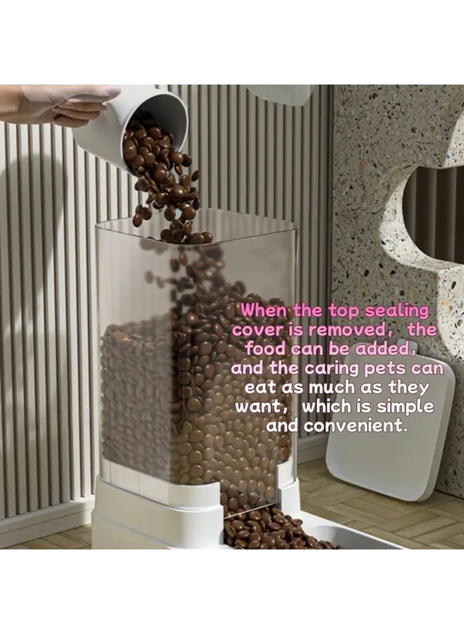 Automatic Pet Feeder For Cats And Dogs With Water Dispenser - Image 3