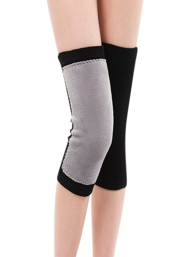 JUMISEE 1 Pair Cotton Compression Knee Sleeve for Men Women, Warm Fleece Lined Knee Brace Leg Support for Running Pain Management Arthritis Pain Relief Rheumatism - Image 3