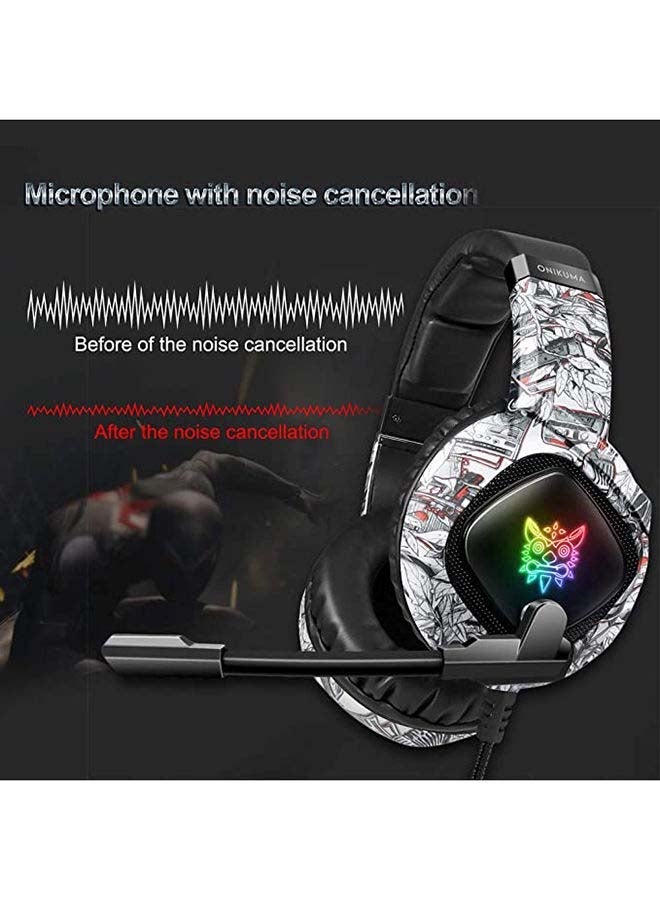 onikuma K19 Gaming Wired Headset With Microphone For PS4/PS5/XOne/XSeries/NSwitch/PC - Image 3