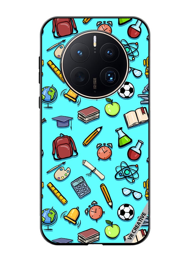 VR CREATIVE Protective Case Cover For Huawei Mate 50 Pro Cartoon School Color Design Multicolour - Image 1