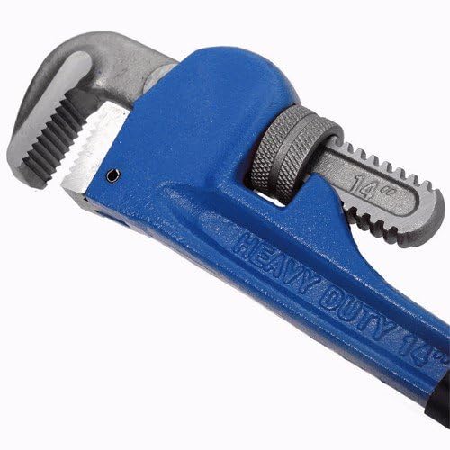 Wideskall 3 Pieces Heavy Duty Heat Treated Soft Grip Pipe Wrench Set (10"" Inch + 12"" Inch + 14"" Inch) - Image 4