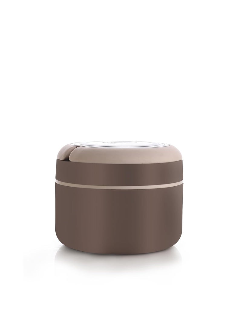 Ganesh Cresta Food Insulated Airtight Leak-Proof Lunch Box for Office, School, Picnic - 400ml -Color May Vary, Plastic - Image 1