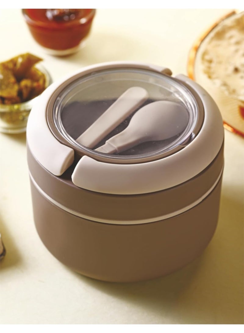 Ganesh Cresta Food Insulated Airtight Leak-Proof Lunch Box for Office, School, Picnic - 400ml -Color May Vary, Plastic - Image 3