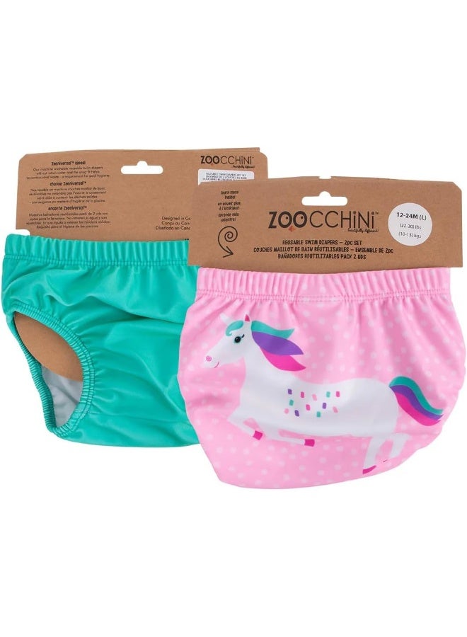 Zoocchini Swimsuit - One the Unicorn - Pack of 2-2T/3T - Image 1