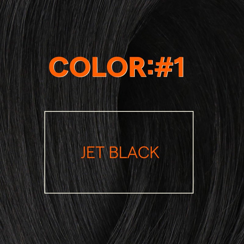 Full Shine Sew In Hair Extensions Real Human Hair Black Weft Hair Extensions Human Hair Sew In Extensions Double Weft Color Jet Black Human Hair Bundles 22Inch 105G - Image 4