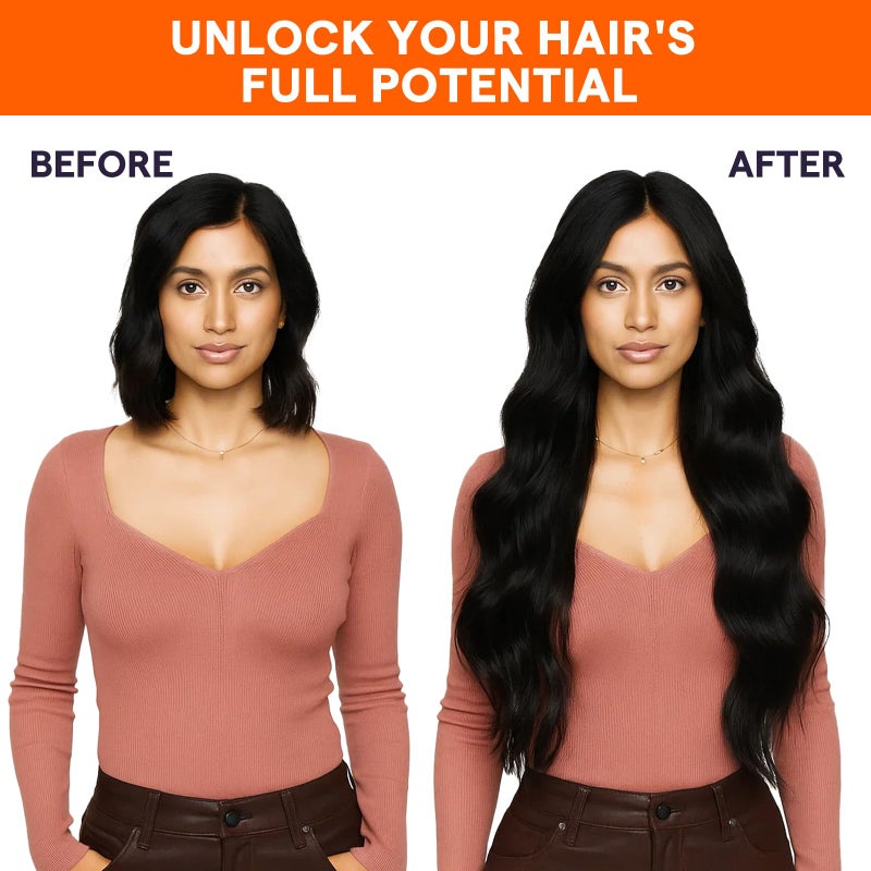 Full Shine Sew In Hair Extensions Real Human Hair Black Weft Hair Extensions Human Hair Sew In Extensions Double Weft Color Jet Black Human Hair Bundles 22Inch 105G - Image 5