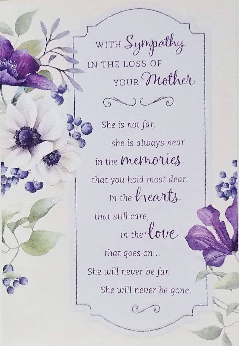 Greeting Card With Sympathy In The Loss of Your Mother RIP Funeral Death of Mom She Is Always Near In The Memories - Image 5
