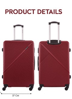 Aurora Checked-In Luggage Large (28-Inch) ABS Hard Case Checked-In Luggage Trolley Bag with 4 Spinner Wheels and Lock - Burgundy - pzsku/Z76E26E9BF0CFC9D99167Z/45/_/1725886898/c8e906b2-ed7e-4c3a-bcb7-1a461b2cbb46