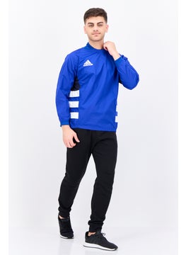 Adidas Men Sportswear Fit Long Sleeve Outdoor Windbreaker Jacket, Blue  - Image 4