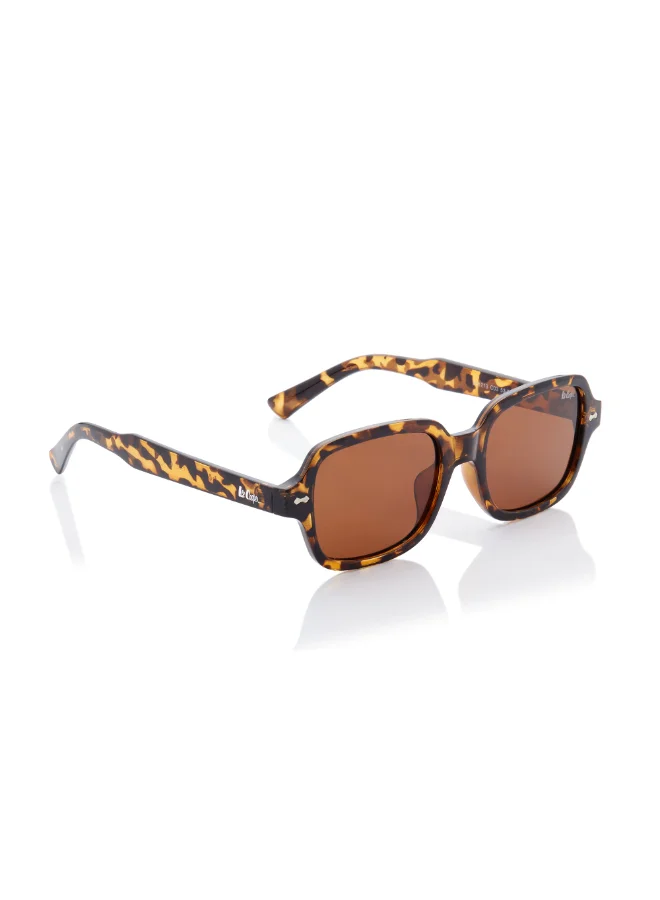 Lee Cooper Polarized Sunglasses Brown Frame Brown Tortoise Mirror Lens 53mm  - LC1213C03