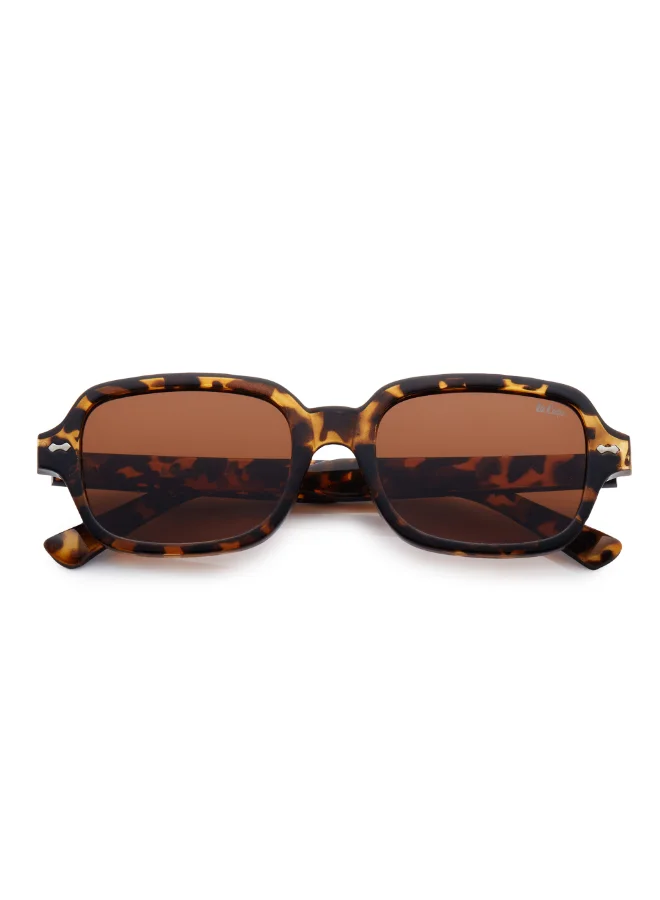 Lee Cooper Polarized Sunglasses Brown Frame Brown Tortoise Mirror Lens 53mm  - LC1213C03