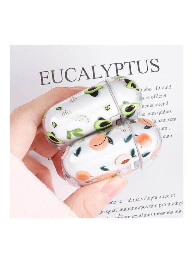 Bronzing Fruit Pattern PC Earphone Hard Protective Case for AirPods Pro F07 - Image 3