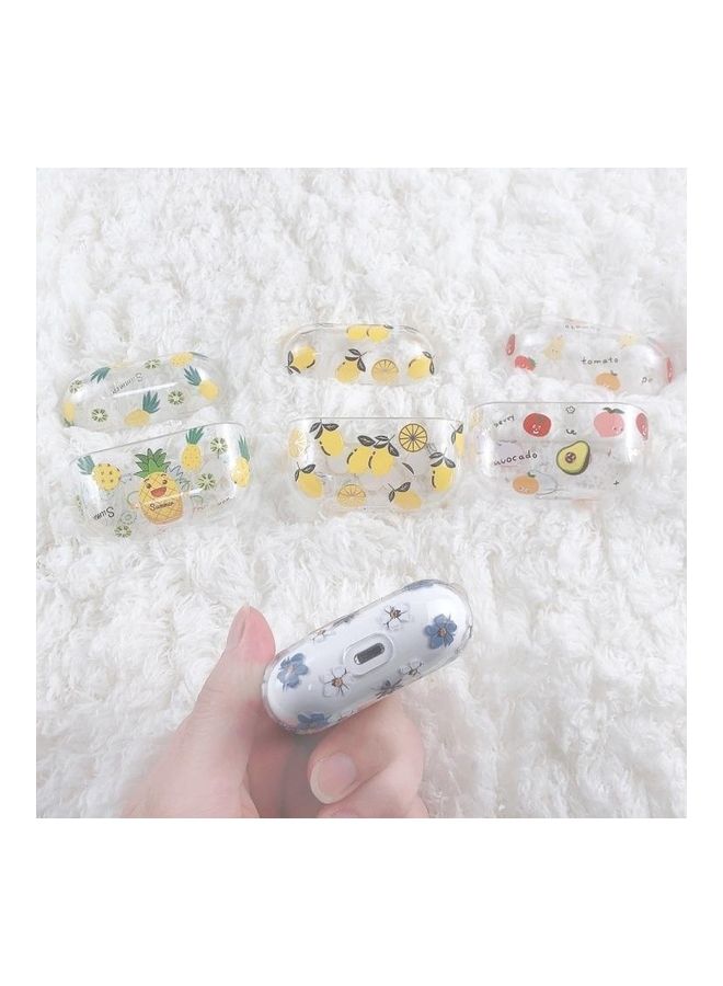 Bronzing Fruit Pattern PC Earphone Hard Protective Case for AirPods Pro F07 - Image 4