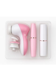 MoeHair 3 in 1 hair removal epilator electric , a powerful device for gentle and painless hair removal for women, For home use, easy to operate and quick, gentle on the skin. Model MO-9014 , Contain s 3 accessories ( eyebrows and facial hair removal , face massager )  - Image 1