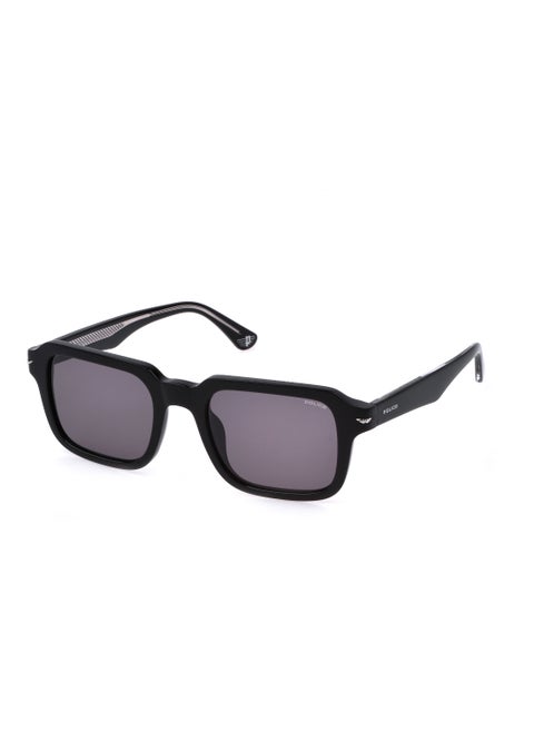Men's Square Shape  Acetate Sunglasses SPLN36M52700Y - Lens Size: 52 Mm - Shiny Black