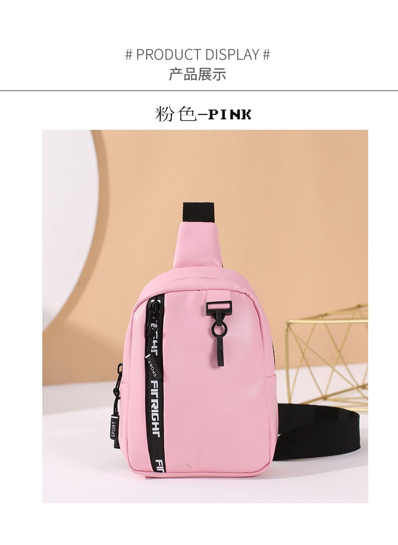 Generic Fashionable Franged Chest Bag 2022 New Style Large Capacity Zipper Up Womens Purse For Mobile Phone And Makeup Wholesale Pink 