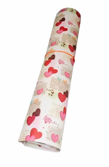 Just Flowers Large Size, Better Print Quality Gift Wrapping Paper Sheets with 1 Adhesive Tape for Anniversary, Birthday, Valentine Gift Rapper (28 In x 20 In gift wrapper Pack of 5, Multicolour) - Image 3