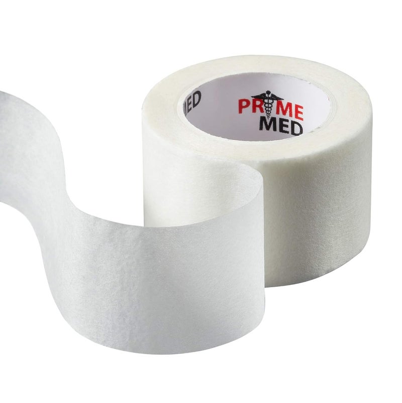 PrimeMed شريط 3M ميكروبور الطبي الجراحي 1 × 10 ياردة ضمادات الإسعافات الأولية المسامية 6 عبوات بيضاء - Image 2