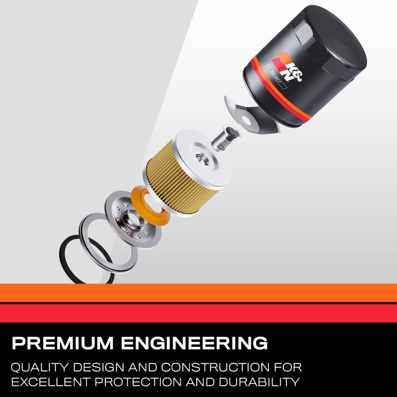 K&N Select Oil Filter: Designed to Protect your Engine: Fits Select FORD/LINCOLN/TOYOTA/VOLKSWAGEN Vehicle Models (See Product Description for Full List of Compatible Vehicles), SO-1002 - Image 2