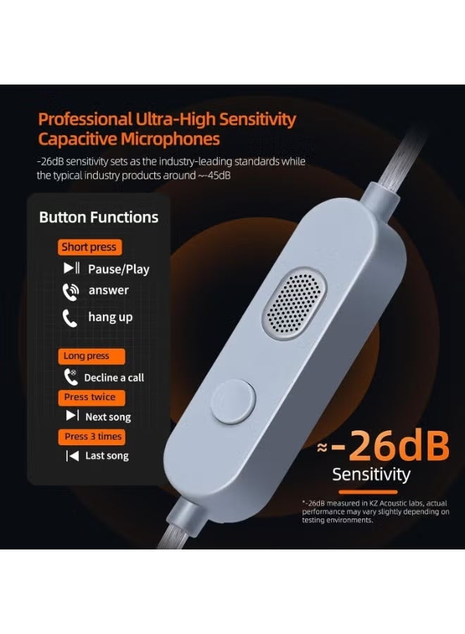 KZ Gale IEM Type-C Gaming Earphones with Built-in DSP Sound Card, 4 EQ Modes and Dual Microphone, Compatible with RedMagic, USB-C iPhone, iPad, Samsung, PC and Laptops, Low-Latency In-Ear Gaming Headphones for PUBG Mobile, Free Fire, Valorant and CS2 (with Mic) - Image 5