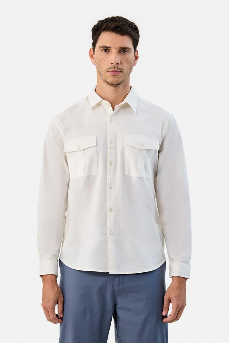 SNITCH Double Pocket Regular Fit Shirt