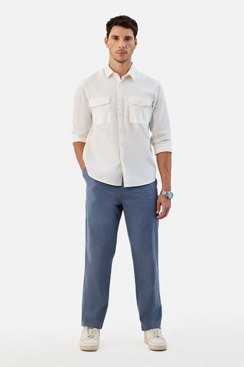 SNITCH Double Pocket Regular Fit Shirt