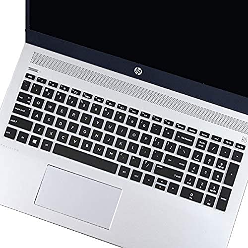 JUSTEC Premium Keyboard Protector Cover Fit for HP Pavilion Power 15-cb518TX 15.6-inch Full HD Gaming Laptop -Black with Clear - Image 4
