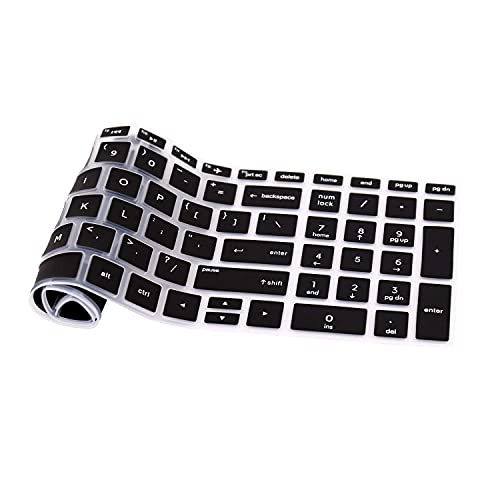 JUSTEC Premium Keyboard Protector Cover Fit for HP Pavilion Power 15-cb518TX 15.6-inch Full HD Gaming Laptop -Black with Clear - Image 2