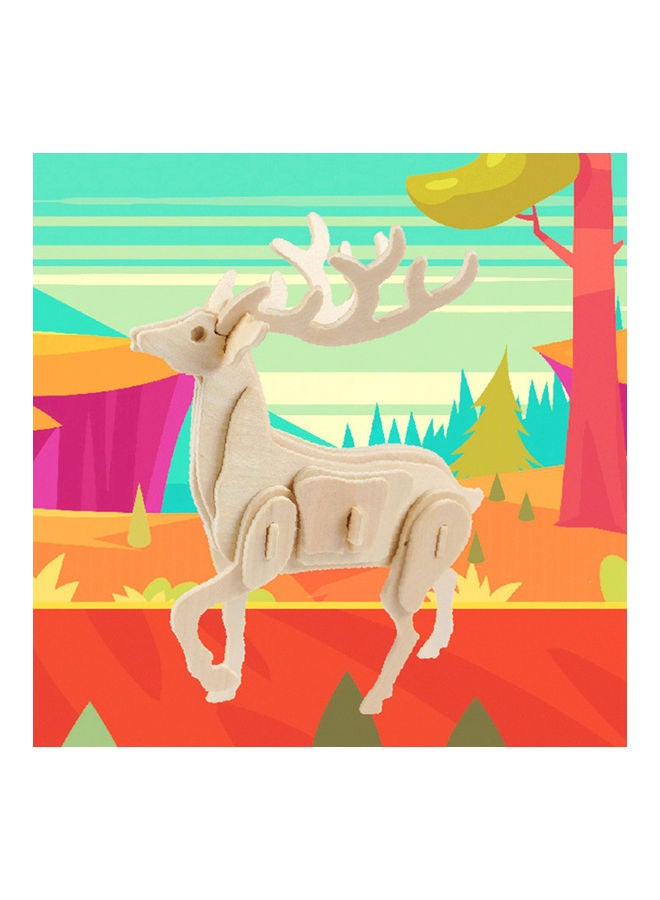 3D Wooden Puzzle For Animal Model 16x18.5x7cm - Image 3