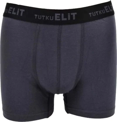 Tutku Elit Passion Elite ELT1252 Elite Modal Elastane Sports Boxer 3 Pieces Smoke