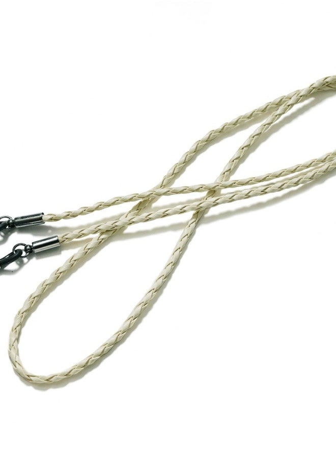 Generic Braided twist glasses rope sports simple snow chain glasses accessories anti-lost lanyard-off-white  - Image 1