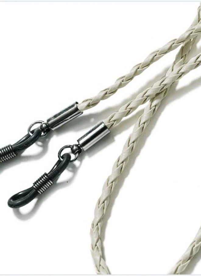Generic Braided twist glasses rope sports simple snow chain glasses accessories anti-lost lanyard-off-white  - Image 2