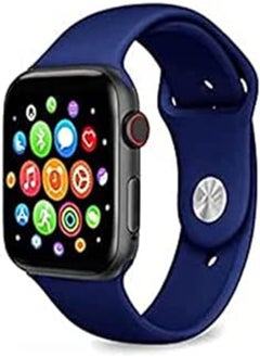 T500 Full Screen Bluetooth Heart Rate Monitor Smartwatch Compatible with Apple iOS Android Phone (blue), USB