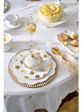 Pip Studio Dot Delight White Porcelain Breakfast Plate 23 cm  - Image 2