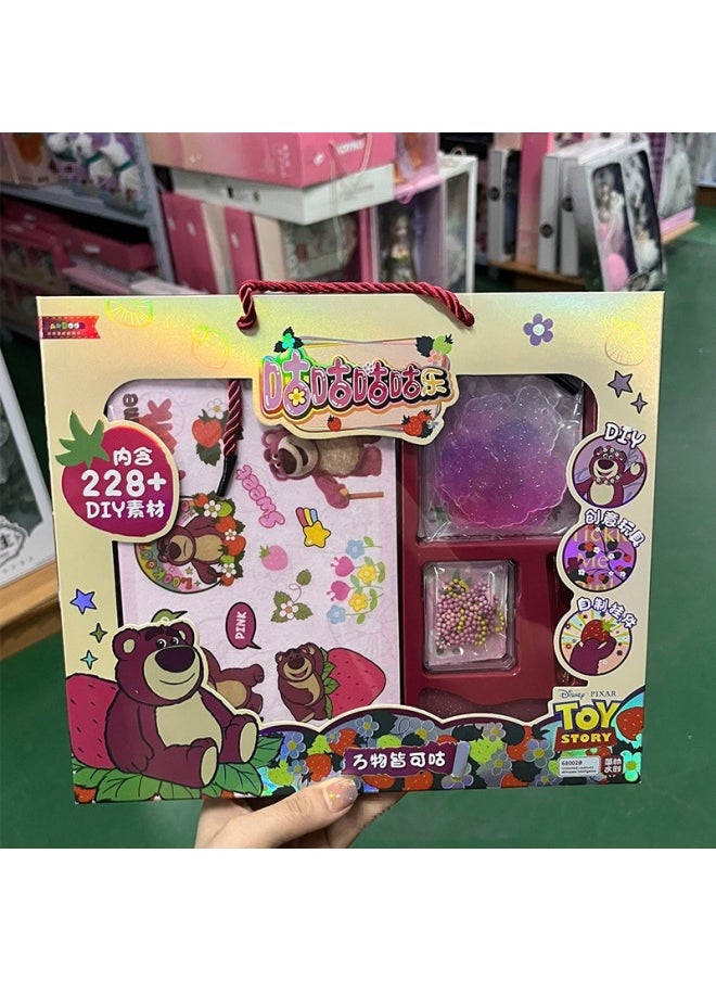 null - Leico Premium Upgrade Goo Card Suitcase Gift Box Hand Account Sticker Fire Paint DIY Cream Glue Decoration Treasure Box-Color:Upgraded Version Of Deluxe Fire Paint Guka Grand Slam 525 Pieces - Image 1