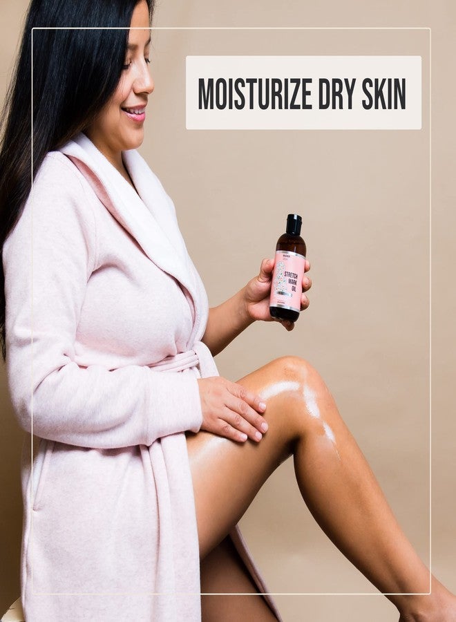 Magnum Solace Stretch Mark Oil for Pregnancy - 100% Natural Belly Oil for Pregnancy with Cocoa Butter Oil, Almond Oil for Skin - Alternative to Stretch Mark Cream for Pregnancy - Image 4