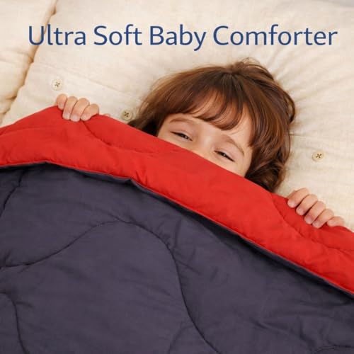Toddylon Baby Comforter Soft Cotton Reversible Blanket for Up to 7-8 Years Kids AC Quilt for Newborn Infant Toddler Lightweight All Season Bedding Boys Girls 152x101 cm (Grey) - Image 3