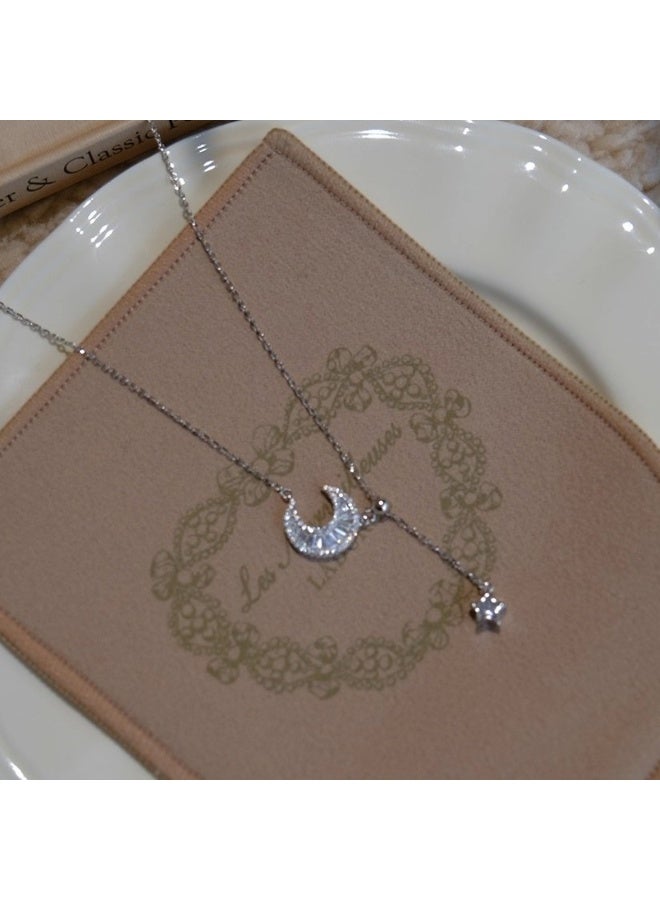 925 Sterling Silver Star and Moon Mythology Necklace - Image 4