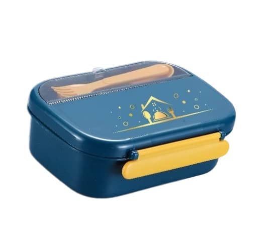TEMSON Lunch Box for School Kids – Lunch Box, Tiffin Box for School, Lunch Box for Kids, Dual Compartment Lunch Box-1080 ML (LB-8863) (Blue) - Image 5
