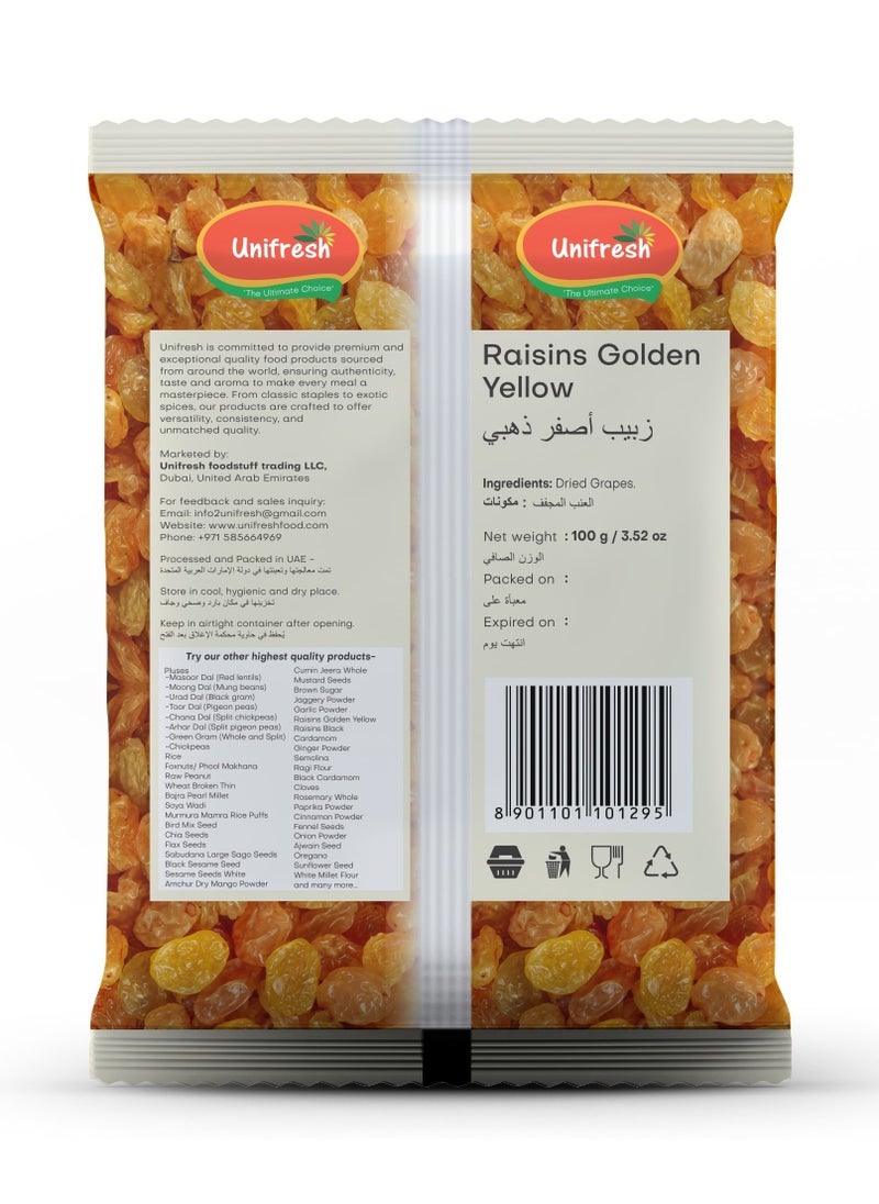 Unifresh Raisins Golden Yellow 100g  - Image 2