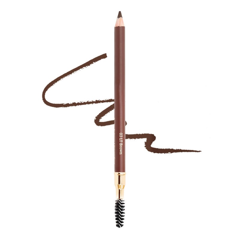 BODERMINCER 1pcs Eyebrow Pencil Longlasting Waterproof Durable Liner Eyebrow 5 Colors to Choose (3# Light Brown) - Image 1