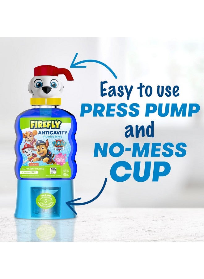 Firefly Kids Anti-Cavity Fluoride Rinse, Paw Patrol, Alcohol Free Formula, ADA Accepted, Helps Prevent Cavities, Bubble Gum Flavor, 16 Ounce - Image 3