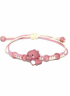 SYOSI Bracelets, cartoon bracelet, ceramic bracelet, small dinosaur bracelet, for girl student girlfriend gift, for Protection Friendship Wish Bracelet Jewelry, for Women Girls, 4 Pcs  - Image 5