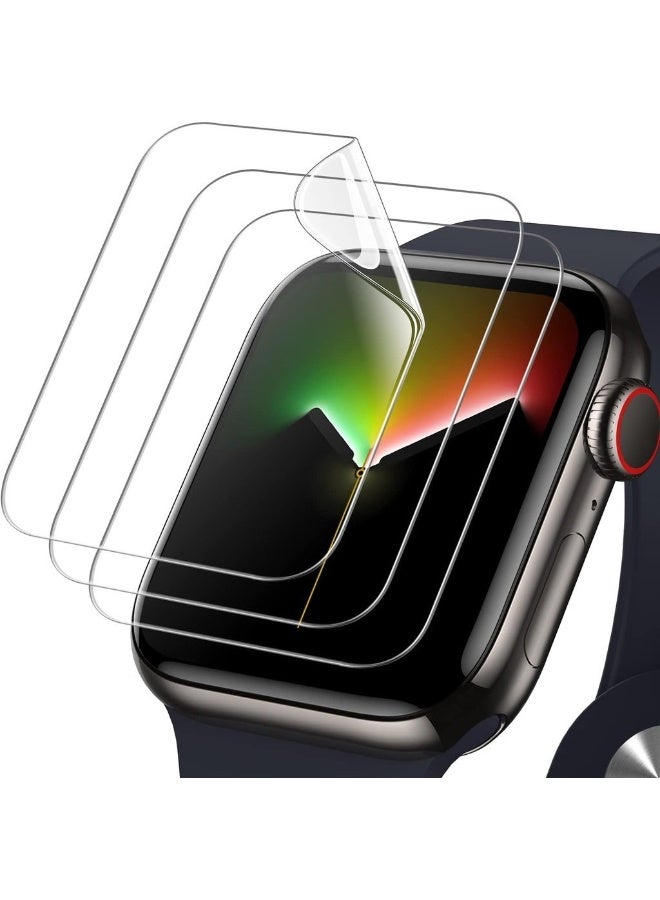 Screen Protector For Apple Watch Series 9/8/7 41mm Flexible TPU Film Anti-Scratch HD Clear 3-Pack - Image 1