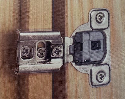 Salice Compact Soft Close Hinge 1/2" Overlay Pack of 10 Hinges with Screws and Bumpers CUP37D9 - Image 1