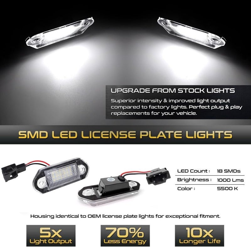 Vuzmode LED License Plate Light Bulbs for VW and Skoda - Image 3