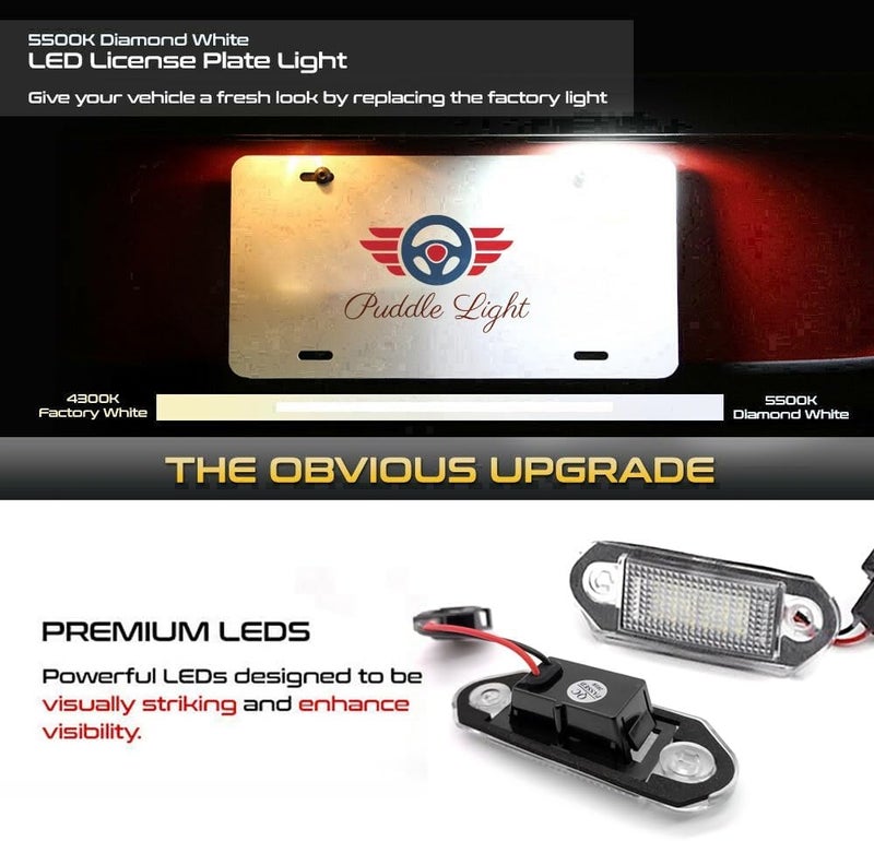 Vuzmode LED License Plate Light Bulbs for VW and Skoda - Image 2