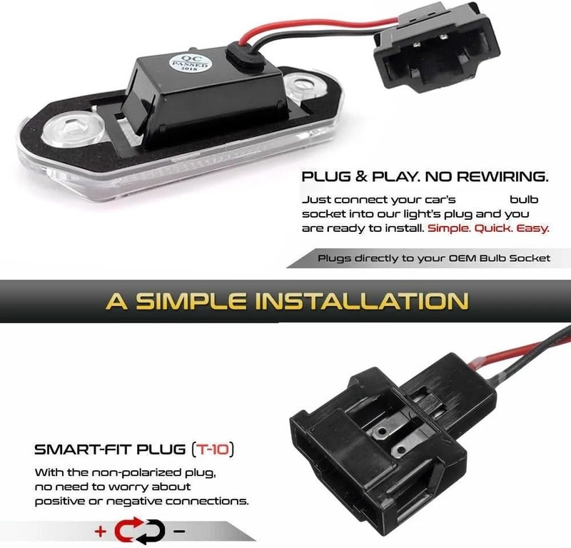 Vuzmode LED License Plate Light Bulbs for VW and Skoda - Image 5