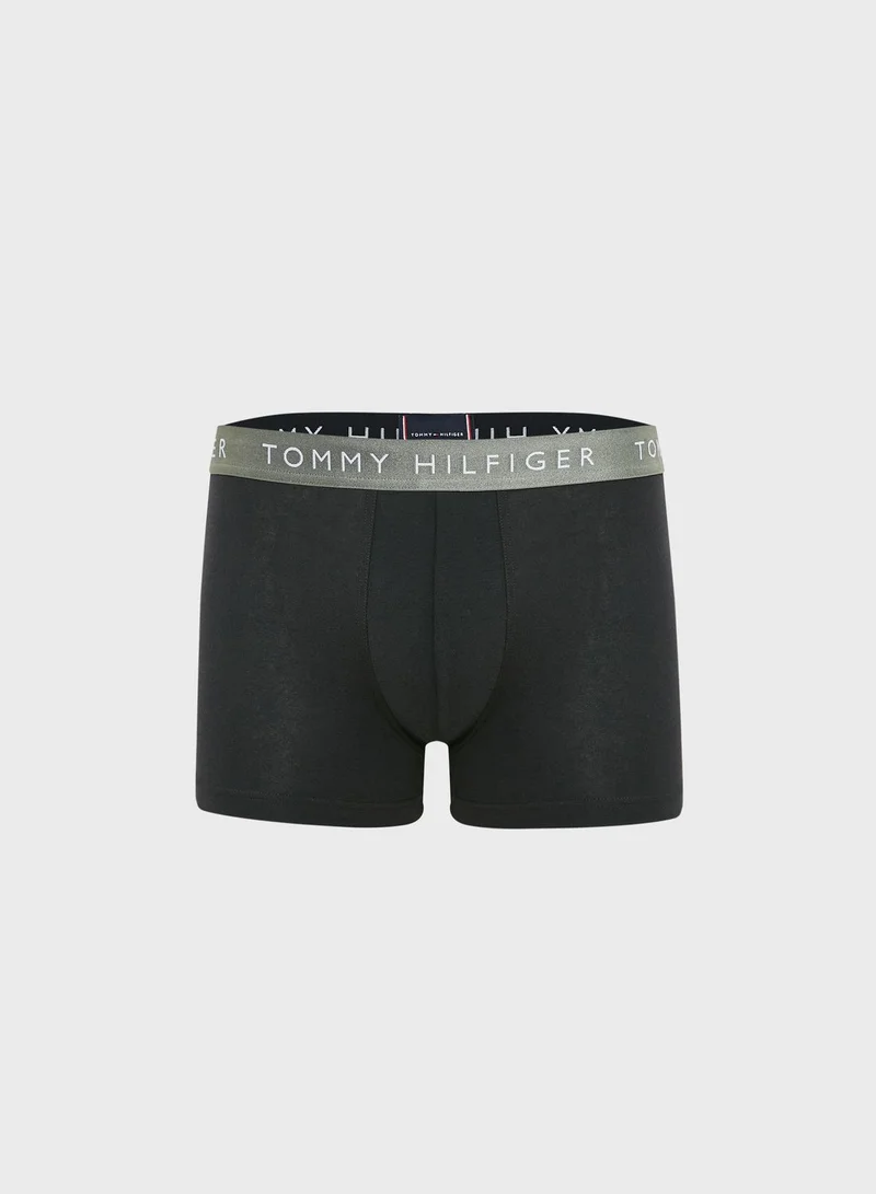 TOMMY HILFIGER 3 Pack Logo Band Trunks
